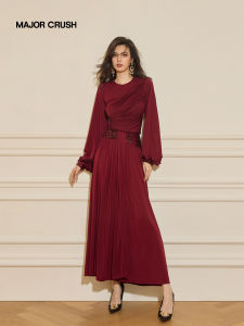 French Style Glittery Red Dress Suit
