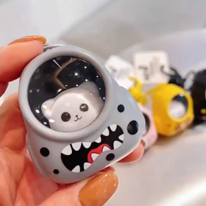 Keychain Small Night Light Cute Creative Little Bear Backpack Pendant Bag Atmosphere Light Key ChainHigh Quality Bag Accessories Couple &Friend Gift keychains aesthetic