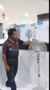 Elba 16 Inch Kipas Berdiri Kuat Angin Stand Fan 5 Blade - ESF-E1639TM(GR) ESF-D1639TM Standing Fan + Timer 风扇