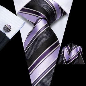 Hi-Tie Elegent Mens Tie Set Gold Paisley 8.5cm Wedding Ties For Men New Fashion silk Design Hanky Cufflinks Set Quality Necktie