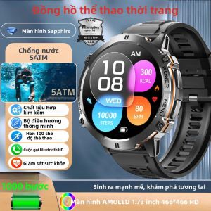 Đồng Hồ Thông Minh TANK X3 1000mAh GPS 5ATM IP69K Chống Nước Màn Hình AMOLED Chức Năng Thể Thao Quân Sự Thể Dục Gọi Điện Dành Cho Nam