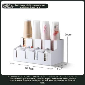 MEISITEKEKE | Cup Holding and Straw Storage Organizer