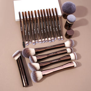 MAANGE | MAANGE 20pcs/set Pro Makeup Brushes Double Ended Foundation Concealers Blush Eye Shadows Brush for Liquid Cream Powder Blending