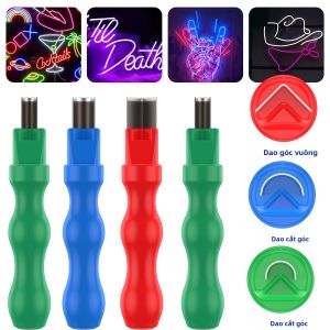 Di Động Đèn Neon Cắt 3/2 Bộ Dụng Cụ Cầm Tay Bằng Thép Tốc Độ Cao Có Tay Cầm Để Cắt Tỉa Dải Neon