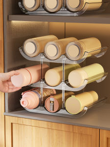 Multi-Level Transparent Cup Storage Rack