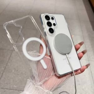 For Magsafe Clear Case For Samsung Galaxy S26 S25Edge S24 S23 S21FE S22 Ultra Plus A57 A17 A16 A55 A26 A36 A54 A37 A07 A56 Cover