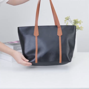 FS BAG # 8805 KOREAN STYLE FASHION ELEGANT TOTE BAG FOR WOMEN - CLASSIC PU LEATHER SHOULDER BAG LARGE CAPACITY.