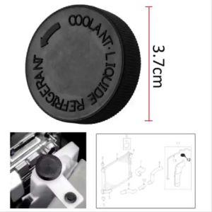 Nắp đậy bình nước làm mát màu đen 3.7cm cho ô tô xe hơi