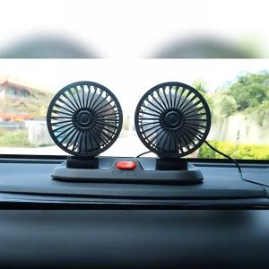 พัดลมติดรถยนต์ 1หัว/2หัว/3หัว ปรับได้ 360 องศา ปรับความเร็วลมได้ 2 ระดับ