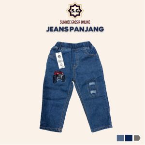 Sunrise - Celana Denim Anak Laki-Laki Celana Panjang Anak Terbaru Celana Anak Termurah Motif Super Car