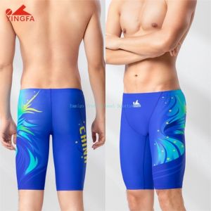 Yingfa Đồ bơi đua xe cho nam Đồ bơi tập luyện nhanh khô cạp cao Quần bơi cho nam chuyên nghiệp