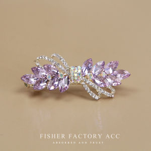 Sweet Style Hair Accessories Crystal Butterfly Knot Hair Clips Womens Side Hairpins Spring Clamp Hair Decorations