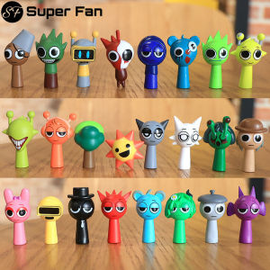 (Super Fan) 24pcs Sprunki Action Figure Set Sprunki Incredibox Toys Decorative Ornaments Doll