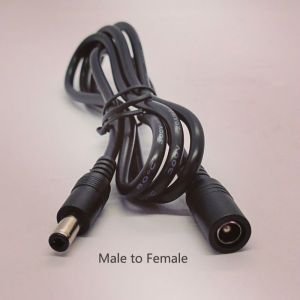 1PC DC 5.5*2.1/2.5MM Male to Male/Male to Female Power Extension Cable 1/2/3 Meters Copper 0.5mm² Double Layer PVC Insulation