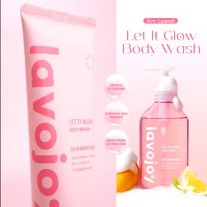 LVJ LAVOJOY LET IT GLOW BODY WASH 300 ML SABUN MANDI CAIR FRESH BODY SHOWER