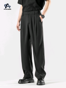 Quần Ống Đứng Thường Ngày Cho Nam Mùa Thu Đông Dày Dặn Quần Tây Ống Đứng Rộng Rãi Quần Dài Quần Tây Quần Dài