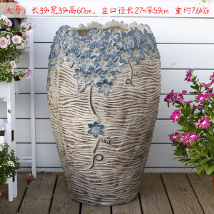 จตุรัสขนาดใหญ่ อุปกรณ์ปลูกต้นไม้สำหรับบalcony กลางแจ้ง สไตล์เรียบง่าย สวนน้ำพืชขนาดใหญ่ กระถางพันธุ์พืชสีเขียว จานดอกไม้