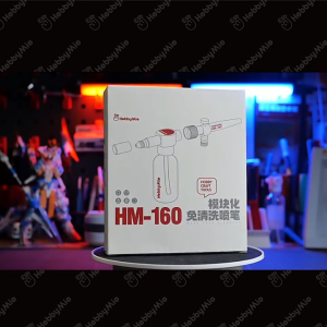 Wash Free Airbrush HM-160 – Easy Modular Spray Gun by HobbyMio for Model Kits & DIY Crafts