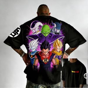 Bandai | Dragon Ball Summer T-shirt Japanese Anime Master 2000s Style Rei Kagubo Style Childrens Style and Parents Short Sleeve Shirt