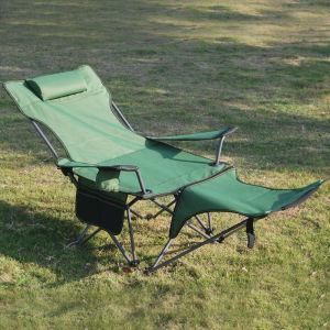 Hetu Outdoor Folding Chair Recliner Portable Simple Leisure Folding Chair Folding Chair Office Noon Break Bed Chair Beach Chair