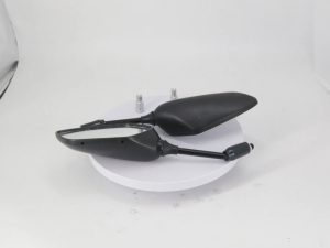 PCX 160 ADJUSTABLE SIDE MIRROR SHORT STEM L3241 / CLEAR AND NON-GRADED LENS REAR VIE