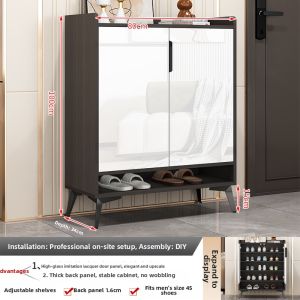 ENLUOLIJIA | High Capacity Entryway Shoe Cabinet Home Storage Cabinet