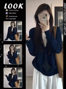 HUOLISI | Korean Inspired Elegant Style Loose French Knit Sweater