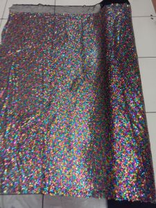 Bahan kian tulle squeen payet mewah/tulle seribu payet gradasi warna
