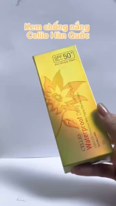 Kem Chống Nắng CELLIO SPF50+ PA+++ 70g Hàn Quốc Chống Nước Dưỡng Sáng Da Ngừa Sạm Nám