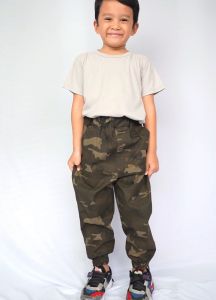Celana Panjang Anak Laki-Laki Jogger Premium Usia 1-10 Tahun Motif Loreng Army