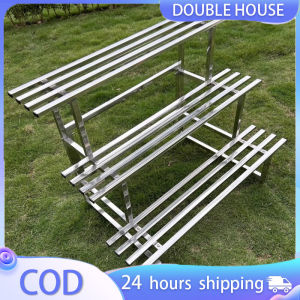 Stainless steel flower rack iron balcony ladder iron flower pot rack multi-layer courtyard flower rack
