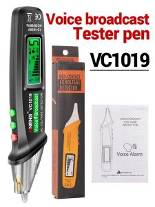 ANENG | ANENG VC1019 Intelligent Electric Pen 12-1000V Sound and Light Voice Dual Alarm Line Break Finding Home Line Maintenance Tool