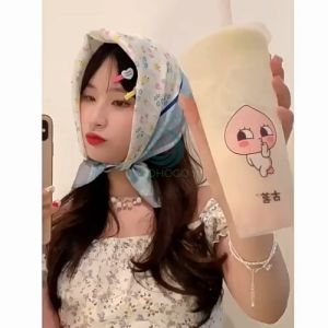 [CHỌN MẪU]- Khăn choàng cổ vuông 55x55cm chất liệu cotton lanh mềm mại in họa tiết hoa phối màu- Khăn vuông bandanas cotton