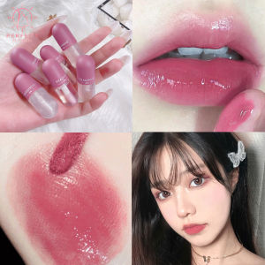 3-Color Lip Gloss Color Change Jelly Lip Gloss Transparent Glass Lip Oil Moisturizing Glitter Liquid Lipstick Lip Cosmetics