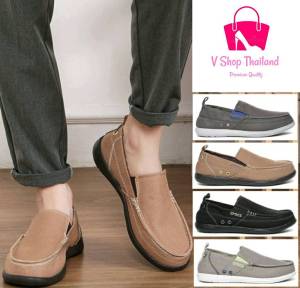 Crocs Santa Cruz For Men รองเท้าผ้าใบผู้ชาย รองเท้าผ้าใบ สวยเหมือนในรูปแป๊ะเลย รับรองตรงปก ไม่เสียทรง  ขนาดมาตรฐานตามตาราง Size พื้นรองเท้าข้างในนุ่ม ใส่สบายใส่สวยหรูดูดีมาก