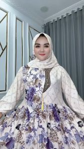 Renda Golsi - Pakaian Wanita Gamis Free Hijab Katun Rayon Standart & Jumbo