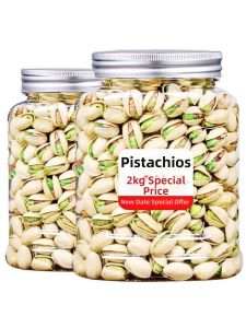 Non-Bleached Large Unpeeled Opened Dried Pistachio Nuts 500g