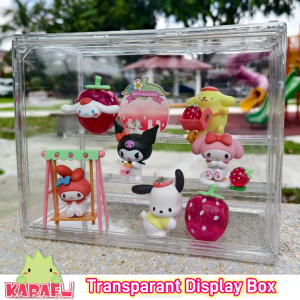 Transparent Acrylic Display Box with magnetic door and without closure door