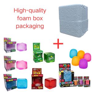 Schylling Nice Cube& Mini Candy Blind Box Maltose Rainbow Slow Grip Ball Sensory Fidget Toy Stress Relief Party Favors