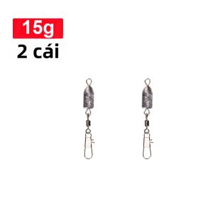 Weihe FISHING | Chì Câu Cá WEIHE Hình Viên Đạn Hai Vòng Có Đầu Nối Nhiều Trọng Lượng Khác Nhau Từ 15g-100g