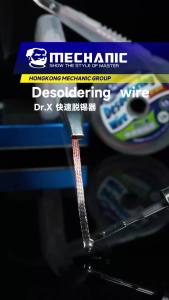 Dây Hút Thiếc Đồng MECHANIC Dr.X 1.5mm-3.5mm Khả Năng Hấp Thụ Cao Dùng Cho Sửa Chữa Điện Tử Mạch PCB Bo Mạch Chủ Điện Thoại Bộ 2 Cái