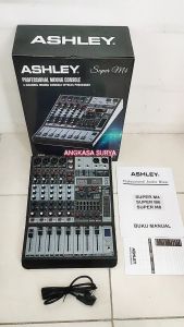 MIXER ASHLEY SUPER M4 COMPRESSOR ORIGINAL / MIXER AUIDO 4 CHANNEL ASHLEY SUPER M4 COMPRESSOR EFFECT REVERB 256 DSP