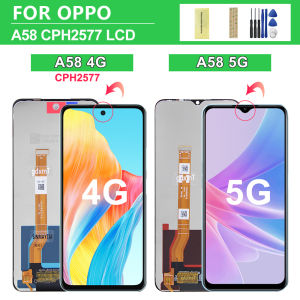 A58 5G 6.72 LCD Display Touch Screen Digitizer Assembly Replacement for OPPO A58 4G CPH2577 - Mobile Phone Repair Part