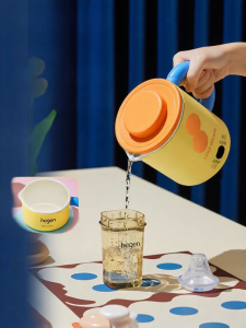 [China Plug Adapter Needed] Portable Mini Stainless Steel Electric Kettle