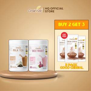 (BUY 2 GET 3 PACK COCO CEREAL FREE GIFT) GRAINLIVE /GRAIN ( 2 TINS )