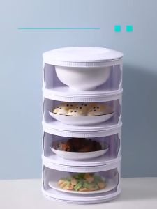 SOKANO Food Cover 002 (1/2/3/4/5 Layers) Premium Stackable Food Cover Tudung Saji Thermal Food Cover Dining Table Leftovers Storage Household Winter Cover Dish Artifact Food Thick Thermal Insulation