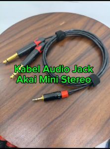 Kabel Audio Akai Mini Stereo 3.5m SPL audio/BMA to 2x Akai 6.5 Mono Kabel SPL Audio Terlaris