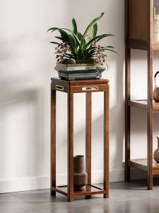 MANHAOSHI | Solid Wood Multilayer Indoor Living Room Flower Stand
