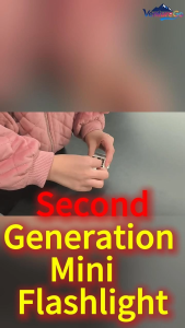 VentureGo Pocket Mini Flashlight 2nd Version Strong Light Long Endurance Key Clip Light Portable Cap Clip Magnetic Hook Rechargeable LED Flashlight