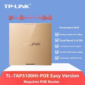 TP-Link | Whole House Coverage Gigabit WiFi 7 Router Kit Wall-Mount 2.5G Port PoE